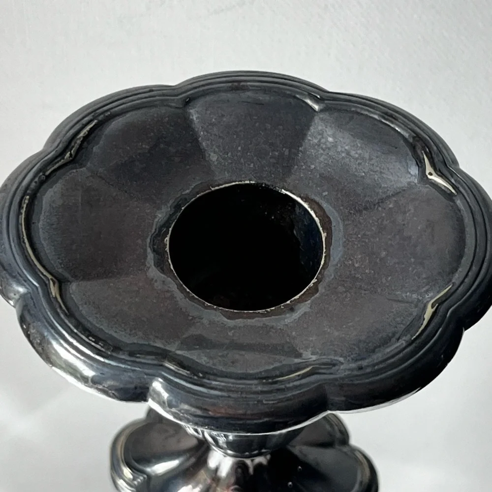 Vintage antique Gorham 11” 0200 silver solder Candlesticks candle holders holder